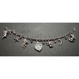 Bradford Exchange Twilight Enchantment Unicorn Charm Bracelet